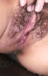 Manami Komukai Asian licks dildo and fucks her hairy slit with it